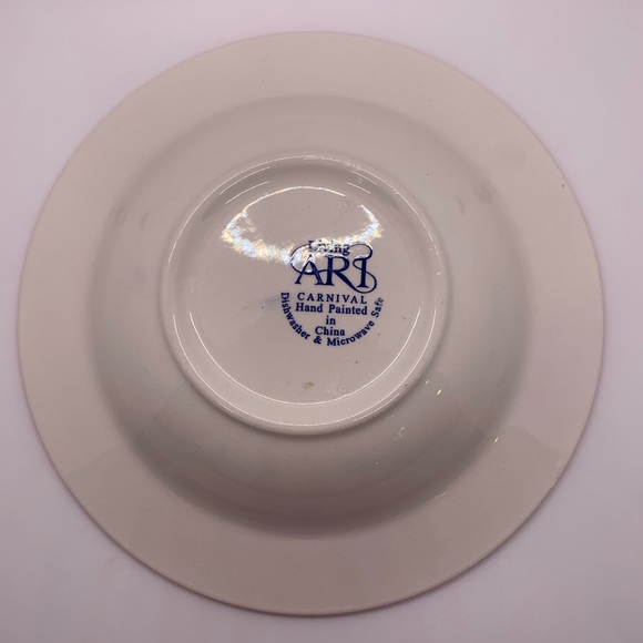 LIVING ARR CARNIVAL Rim Soup Bowl!  Christmas Tree! - Picture 3 of 6